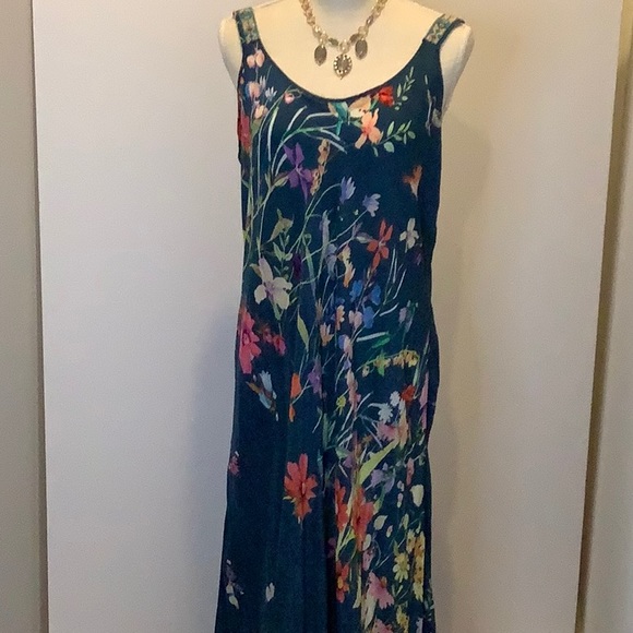 Johnny Was Linsu Maxi Tank Dress Large 